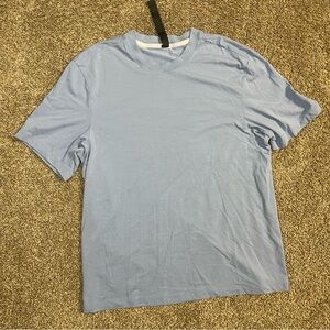 Lululemon Zeroed In Short Sleeve Shirt Blue Men’s Size Medium EUC